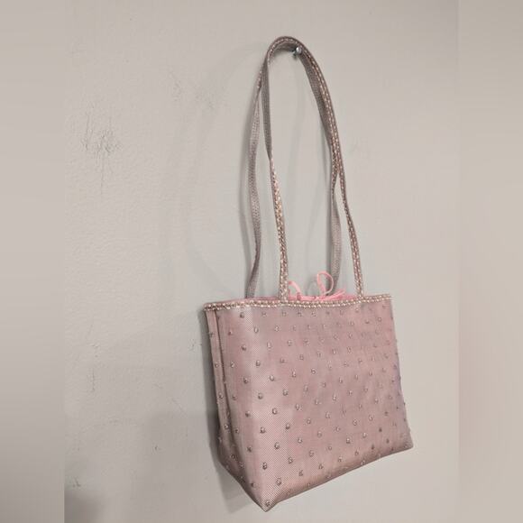 Moschino Vintage Pink Mesh Mini Shoulder Bag in Excellent Preloved Condition! - Picture 2 of 6
